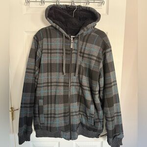 Machine Black and Gray Hoodie